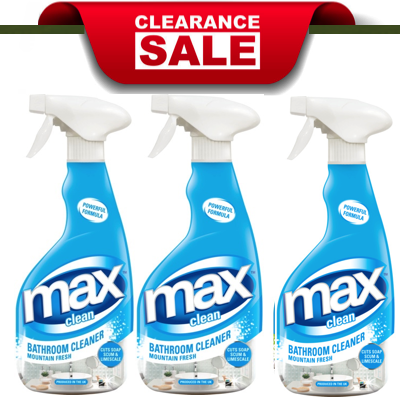 MAX CLEAN Bathroom Cleaner 500ML X 3 BUNDLE DEAL